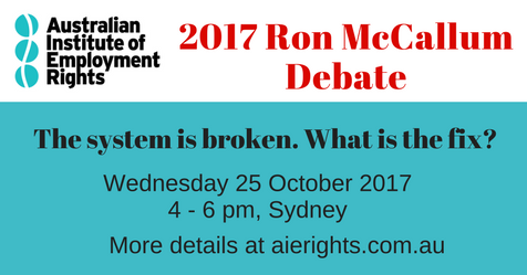 2017 Ron McCallum Debate